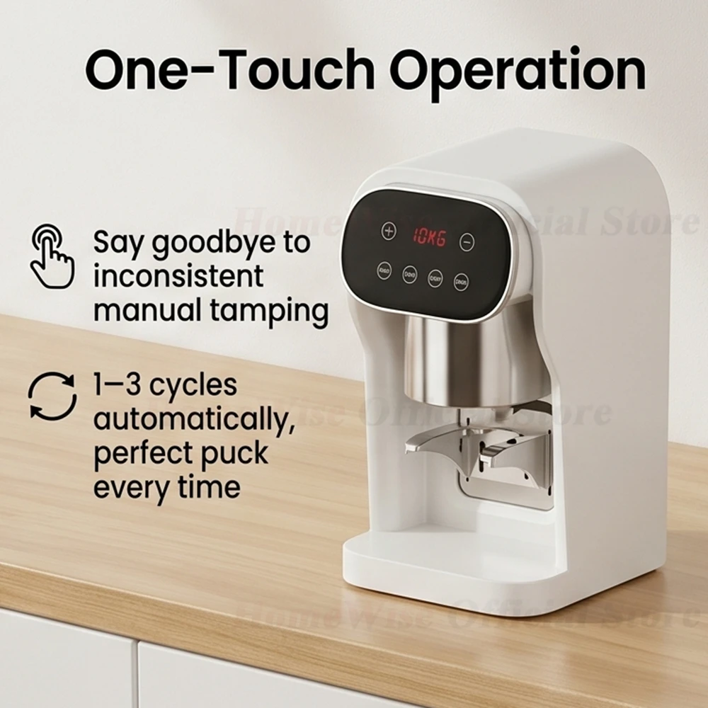 LXCHAN G520N Electric Coffee Tamper Machine 58mm Flat Base Adjustable Pressure 10-30kg for Espresso Stable Tamping Tool
LXCHAN G520N Electric Coffee Tamper Machine 58mm Flat Base Adjustable Pressure 10-30kg for Espresso Stable Tamping Tool