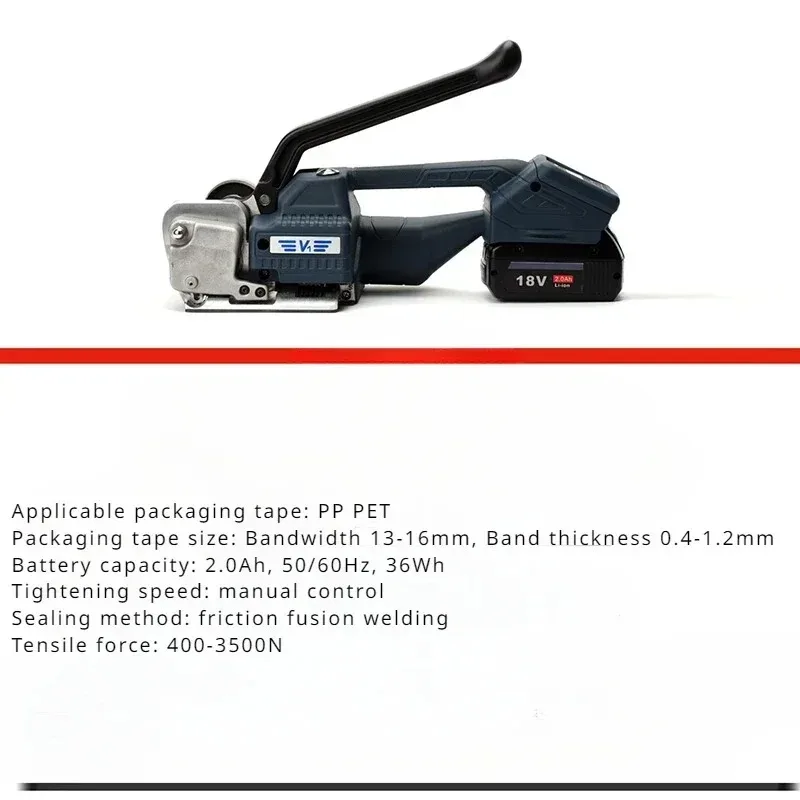 【 HOT】Rechargeable Strapping Machine PP/PET Plastic Steel Belt Tensioner Buckle Free Hot Melt V1 Portable Electric Strapping
【 HOT】Rechargeable Strapping Machine PP/PET Plastic Steel Belt Tensioner Buckle Free Hot Melt V1 Portable Electric Strapping
