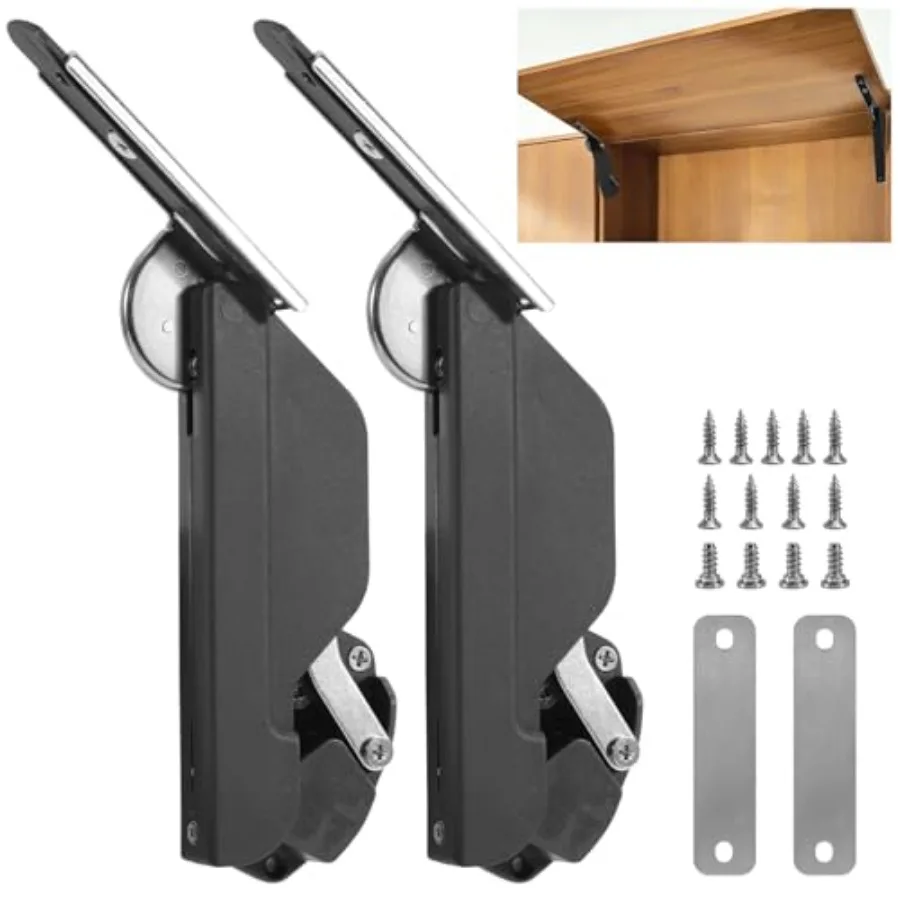 Lid Support Hinges with Soft Close, Adjustable Lid Stay for Overhead Cabinet Doors, 7-Level Strength Adjustment, 110° Opening,
Lid Support Hinges with Soft Close, Adjustable Lid Stay for Overhead Cabinet Doors, 7-Level Strength Adjustment, 110° Opening,