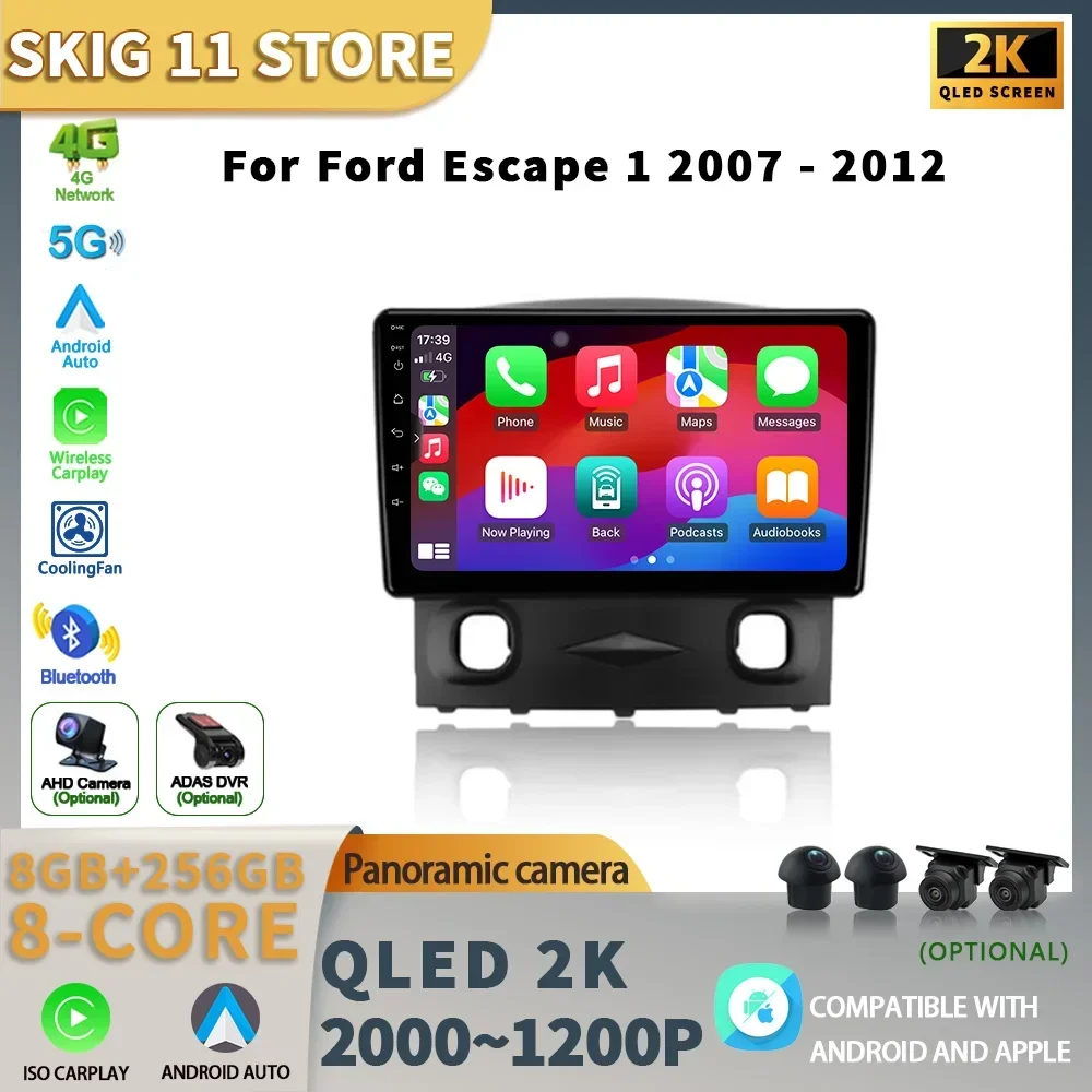 Android 13 для Ford Escape 1 2007-2012 Автомобильный радиоприемник Стерео Мультимедиа Беспроводной Carplay GPS-навигация 2 Din Экран
Android 13 для Ford Escape 1 2007-2012 Автомобильный радиоприемник Стерео Мультимедиа Беспроводной Carplay GPS-навигация 2 Din Экран