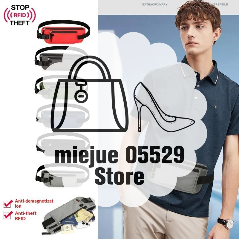 Anti-Theft Travel Hidden Waist Bag Unisex Multi-Functional Close-Fit Passport & ID Holder Splash-Resistant Lightweight Waist Bag
Anti-Theft Travel Hidden Waist Bag Unisex Multi-Functional Close-Fit Passport & ID Holder Splash-Resistant Lightweight Waist Bag