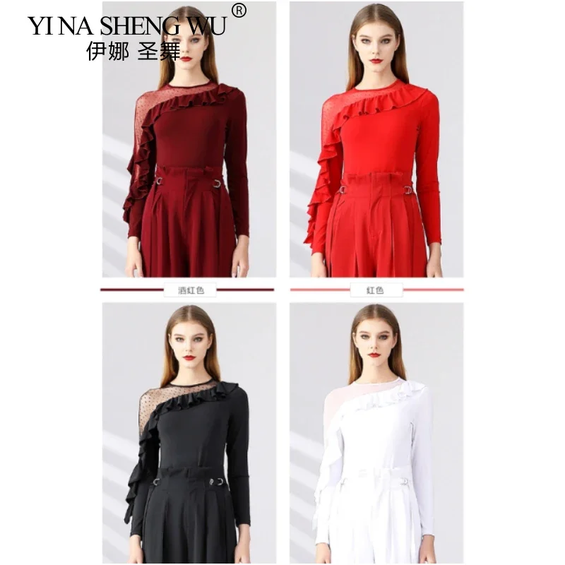 Женский топ для латиноамериканских танцев, современный танцевальный костюм, топ для вальса и бальных танцев, с длинным рукавом, на одно плечо, с вырезами
Женский топ для латиноамериканских танцев, современный танцевальный костюм, топ для вальса и бальных танцев, с длинным рукавом, на одно плечо, с вырезами