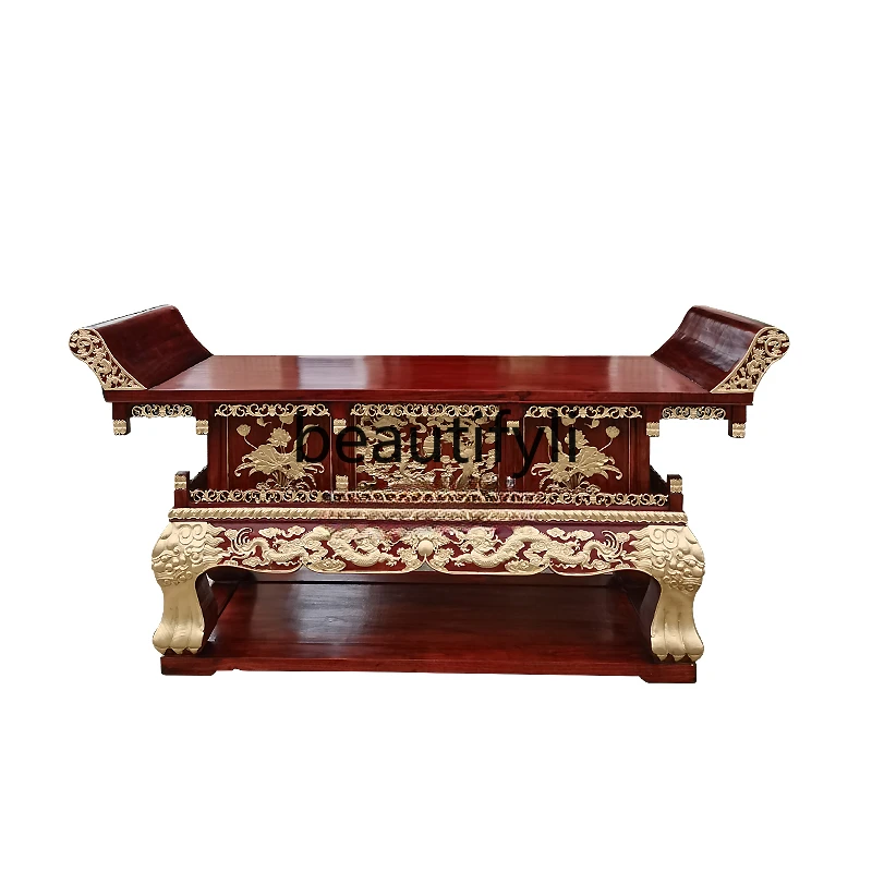 Solid wood offering table Household shrine offering table Ancestral hall Temple tribute table
Solid wood offering table Household shrine offering table Ancestral hall Temple tribute table
