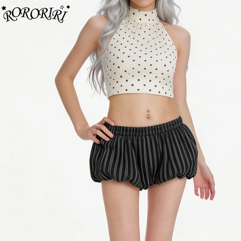 RORORIRI Vintage Woman Bloomers Korean Cutecore Stripe Elastic Waist Baggy Puffy Pumpkin Shorts Playful Lounge Summer Clothes
RORORIRI Vintage Woman Bloomers Korean Cutecore Stripe Elastic Waist Baggy Puffy Pumpkin Shorts Playful Lounge Summer Clothes