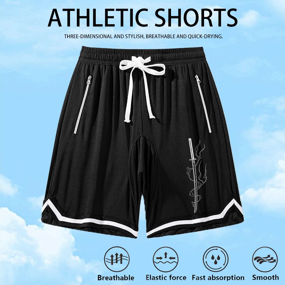 Men's Samurai Sword Print Casual Sports Shorts Summer Comfortable Mesh Breathable Running Basketball Training Fitness Shorts
Men's Samurai Sword Print Casual Sports Shorts Summer Comfortable Mesh Breathable Running Basketball Training Fitness Shorts