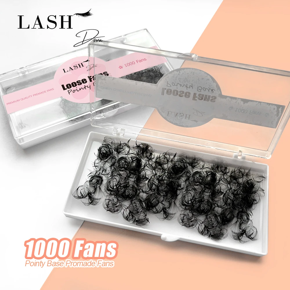 1000 Fans Thin Pointy Base Premade Loose Fans Lash 3D-20D Russian Volume Sharp Narrow Stem Cluster Eyelash Extensions Faux Mink
1000 Fans Thin Pointy Base Premade Loose Fans Lash 3D-20D Russian Volume Sharp Narrow Stem Cluster Eyelash Extensions Faux Mink