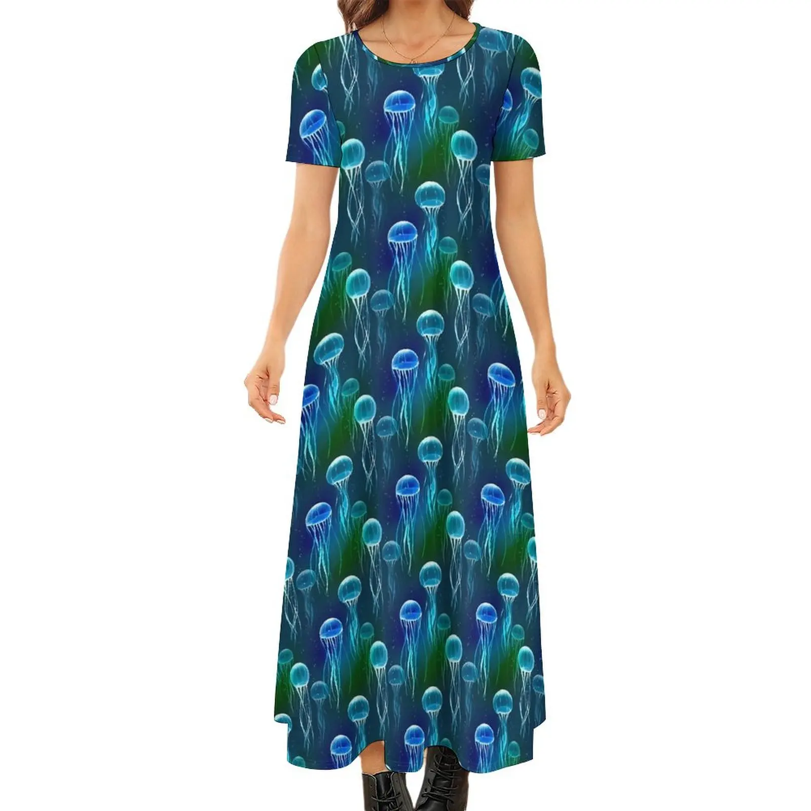 Jellies Dress Funny Animal Print Vintage Maxi Dress Funny Bohemia Long Dresses Women Short Sleeve Oversized Vestido
Jellies Dress Funny Animal Print Vintage Maxi Dress Funny Bohemia Long Dresses Women Short Sleeve Oversized Vestido