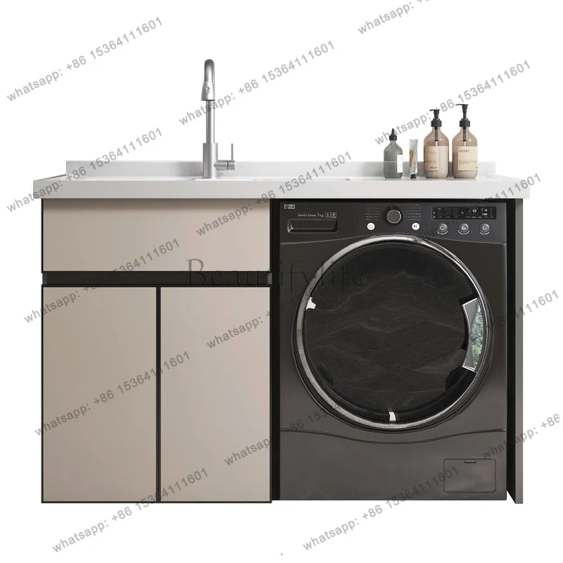 Creative Aluminum Balcony Washing Machine Cabinet Modern Design Washboard Storage Bathroom Furniture Muebles
Creative Aluminum Balcony Washing Machine Cabinet Modern Design Washboard Storage Bathroom Furniture Muebles