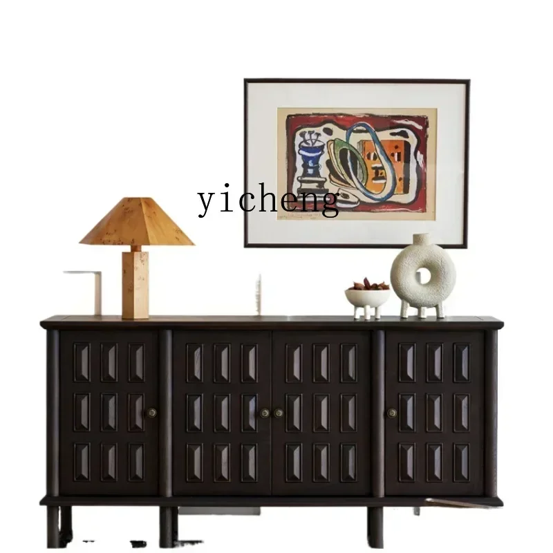 Side Cabinet Retro Living Room Side Cabinet Entrance Solid Wood Wall Storage Cabinet 
Side Cabinet Retro Living Room Side Cabinet Entrance Solid Wood Wall Storage Cabinet