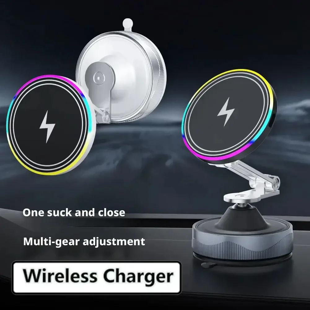 Автомобильный телефон Портативная складная магнитная подставка для телефона 360-градусная беспроводная зарядка RGB окружающий свет на присоске держатель для настольного телефона
Автомобильный телефон Портативная складная магнитная подставка для телефона 360-градусная беспроводная зарядка RGB окружающий свет на присоске держатель для настольного телефона