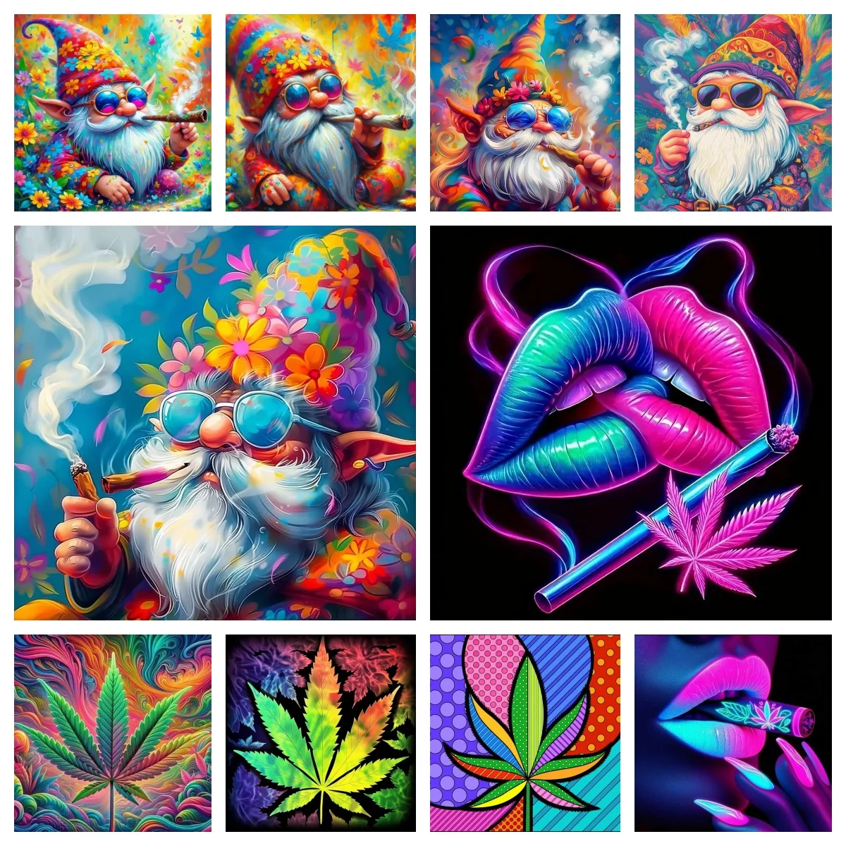 Funny Cannabis Gnome 5D Diamond Painting , Smoking Weed Gnomes Diamond Art Kits for Adults , Decoration Birthday , Stoner Gift
Funny Cannabis Gnome 5D Diamond Painting , Smoking Weed Gnomes Diamond Art Kits for Adults , Decoration Birthday , Stoner Gift