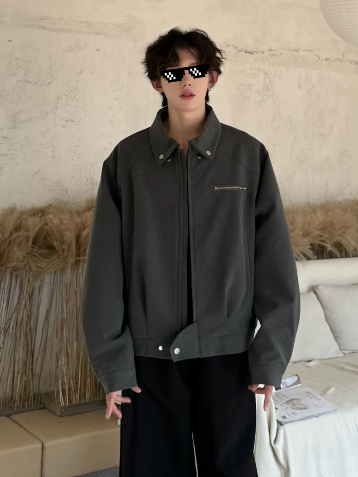 Deep ey ort Men's Jaet Autumn American Sle Pilot Baseball orm High Sensation Cool Casual Jae Loose Fit Youth Trend
Deep ey ort Men's Jaet Autumn American Sle Pilot Baseball orm High Sensation Cool Casual Jae Loose Fit Youth Trend