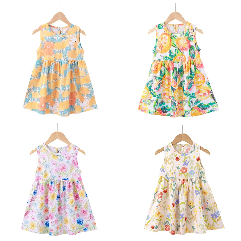 Girl Dress Summer Kids Clothes Girls Children Printed Beach Dresses Sleeveless Princess Party Outfit Children's Casual Clothing
Girl Dress Summer Kids Clothes Girls Children Printed Beach Dresses Sleeveless Princess Party Outfit Children's Casual Clothing