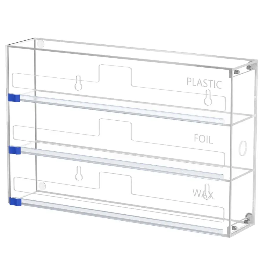 and Plastic Wrap Organizer, 3 in 1 Kitchen Wrap Dispenser, Drawer Aluminum Foil Organization and Storage, WallMounted Holder
and Plastic Wrap Organizer, 3 in 1 Kitchen Wrap Dispenser, Drawer Aluminum Foil Organization and Storage, WallMounted Holder