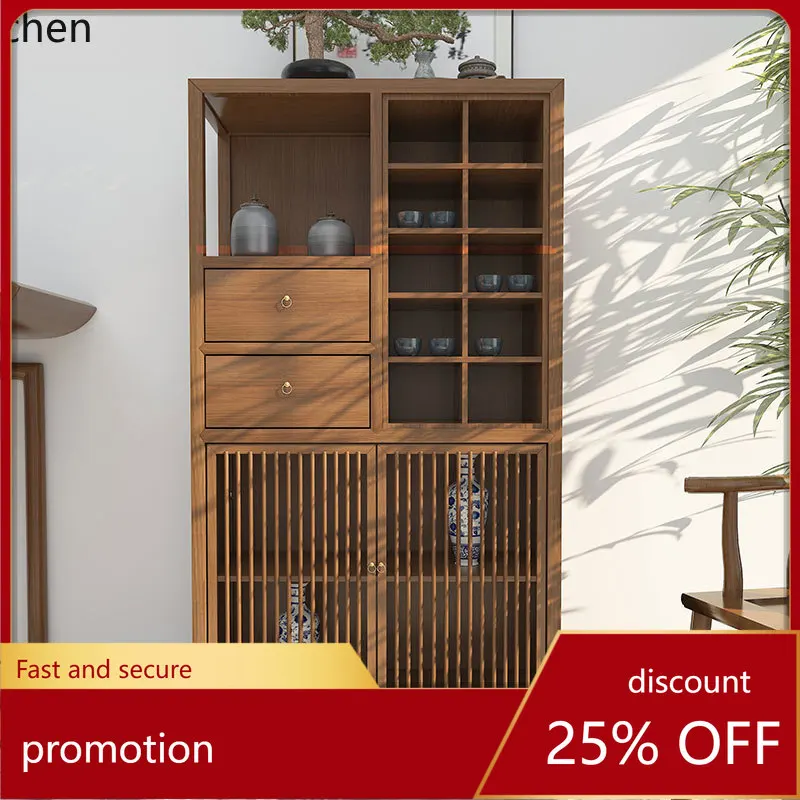 ZML solid wood tea cabinet tea set storage rack small modern high-end tea cabinet
ZML solid wood tea cabinet tea set storage rack small modern high-end tea cabinet