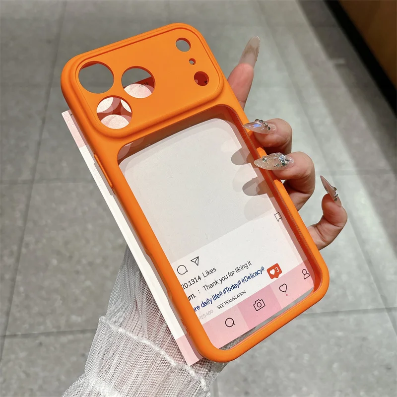 Colorful DIY Customizable Insert Picture Case For iPhone 17 Pro Max Air 16 15 14 13 12 11 Pro Max Hard Back Soft Edge Photo Case
Colorful DIY Customizable Insert Picture Case For iPhone 17 Pro Max Air 16 15 14 13 12 11 Pro Max Hard Back Soft Edge Photo Case