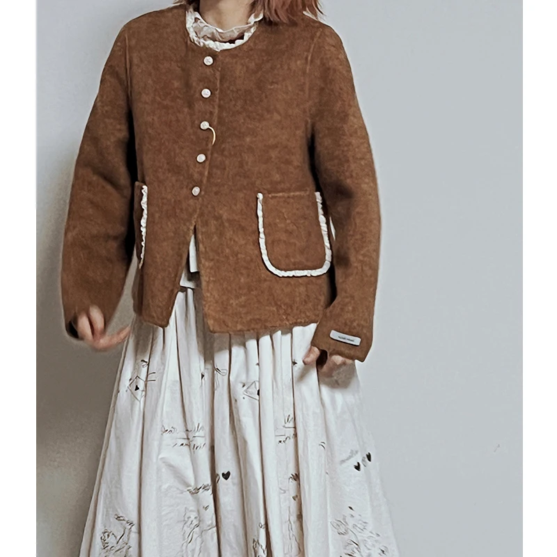 Двустороннее шерстяное пальто женское осенне-зимнее круглое Ne прямые леггинсы с бархатной отделкой Ele Sle Long Sve Jaet
Двустороннее шерстяное пальто женское осенне-зимнее круглое Ne прямые леггинсы с бархатной отделкой Ele Sle Long Sve Jaet