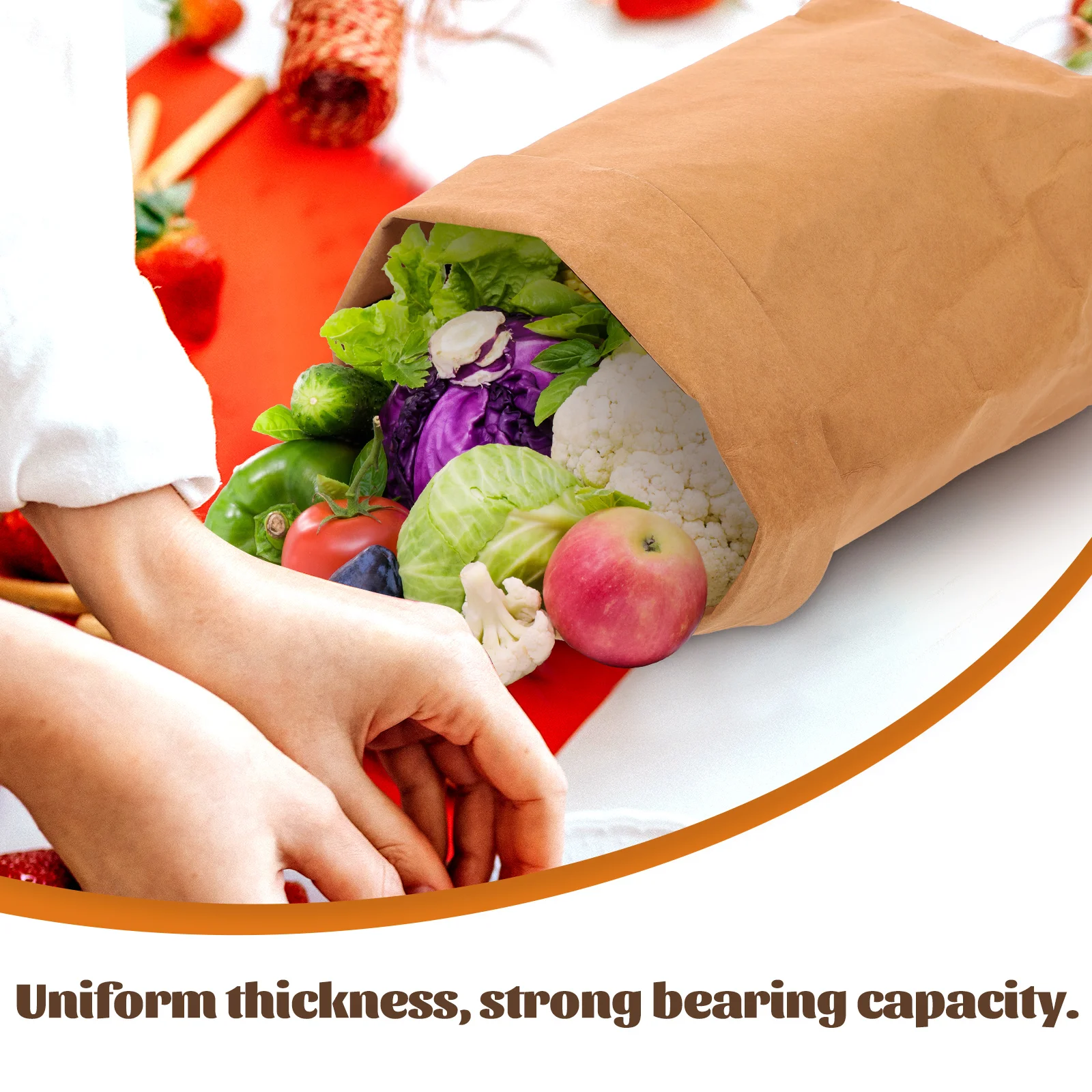 Premium Kraft Paper Food Storage Grocery For Bread Fruits Vegetables Sandwiches Snacks Lunch Foldable Reusable
Premium Kraft Paper Food Storage Grocery For Bread Fruits Vegetables Sandwiches Snacks Lunch Foldable Reusable
