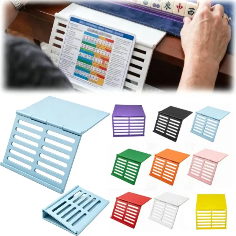 Mahjong Card Holder for Table, Under Mat Slide in Stand Angled Viewing Rack Foldable Space Saving Accessory for American Mahjong
Mahjong Card Holder for Table, Under Mat Slide in Stand Angled Viewing Rack Foldable Space Saving Accessory for American Mahjong