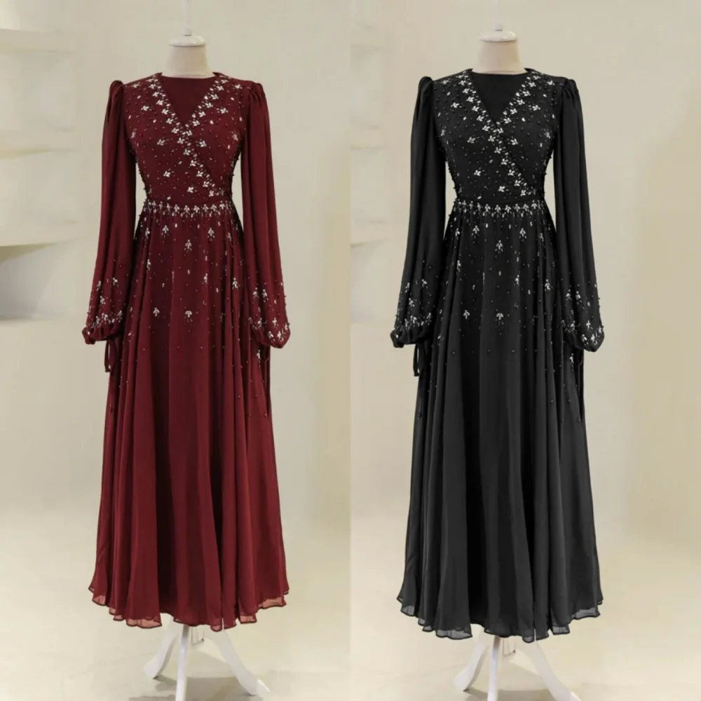 Customized Chiffon Pleat Rhinestone A-line Midi Dresses Bespoke Occasion Women Luxury Evening Prom Elegant Party Wedding Glitter
Customized Chiffon Pleat Rhinestone A-line Midi Dresses Bespoke Occasion Women Luxury Evening Prom Elegant Party Wedding Glitter