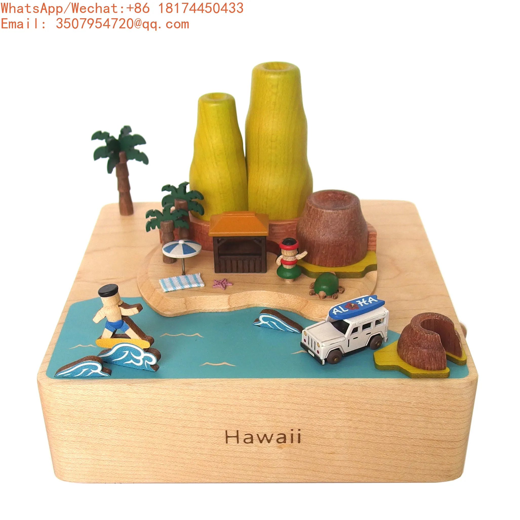 1R Collection Handmade Hawaiian Design Hard Maple Wooden Music Box High Quality Unique Boyfriend Gift 30s Sound Duration Hand
1R Collection Handmade Hawaiian Design Hard Maple Wooden Music Box High Quality Unique Boyfriend Gift 30s Sound Duration Hand