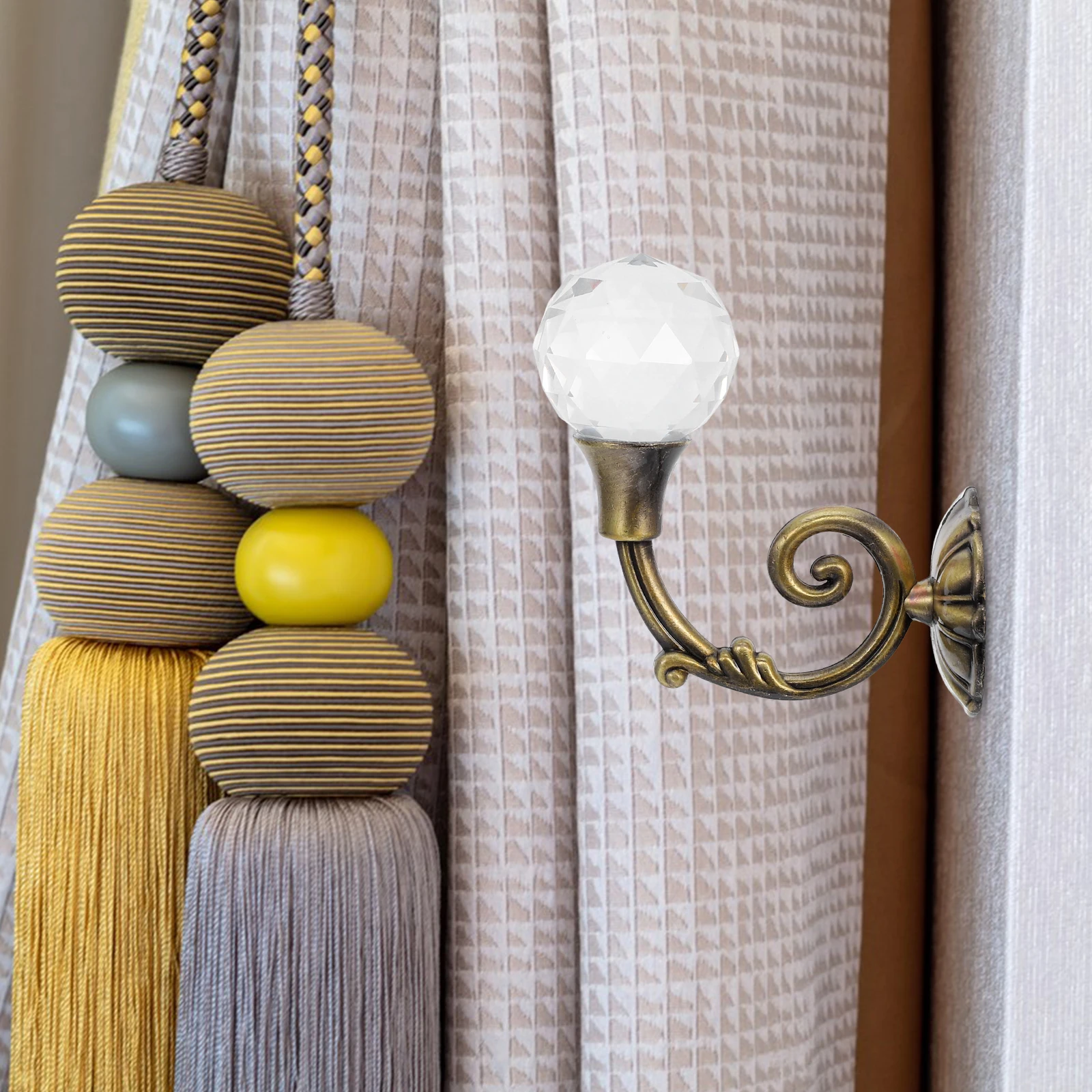 Curtain Holdback Hooks Tieback Rod Bracket Zinc Alloy Backs Holdbacks Bronze Brackets Heavy Load Capacity Smooth Texture
Curtain Holdback Hooks Tieback Rod Bracket Zinc Alloy Backs Holdbacks Bronze Brackets Heavy Load Capacity Smooth Texture