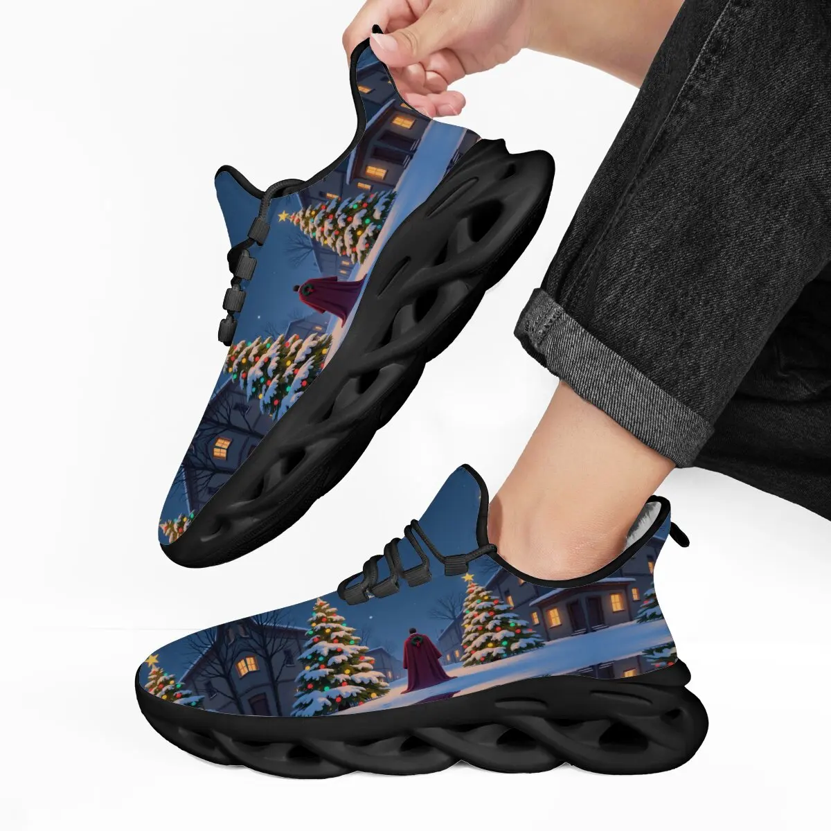 Men Sports Shoes for Man Fleece Lined Christmas Night Scene Sneakers Comfortable Outdoor Sports Lace-up Training Sneakers
Men Sports Shoes for Man Fleece Lined Christmas Night Scene Sneakers Comfortable Outdoor Sports Lace-up Training Sneakers