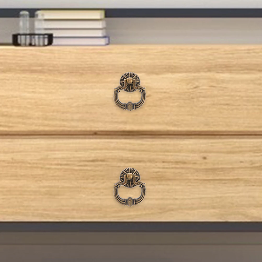 4pcs Handle Drawer Pulls Vintage Dresser Handles Decorative Door Small Furniture Pull Rings Door Pulls For Cabinets Hardware
4pcs Handle Drawer Pulls Vintage Dresser Handles Decorative Door Small Furniture Pull Rings Door Pulls For Cabinets Hardware