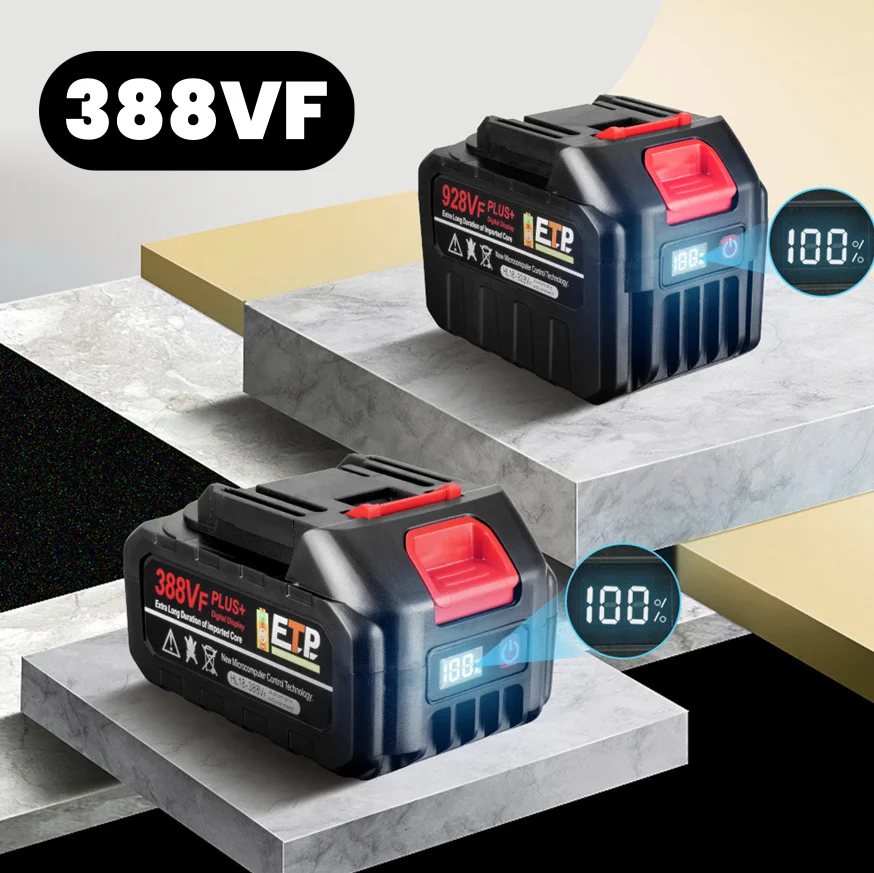 21V 388VF 15000mAh Replacement Battery for Makita 18V Tools Fast Charging & Long Lasting with BMS Protection for LXT Power Tools
21V 388VF 15000mAh Replacement Battery for Makita 18V Tools Fast Charging & Long Lasting with BMS Protection for LXT Power Tools