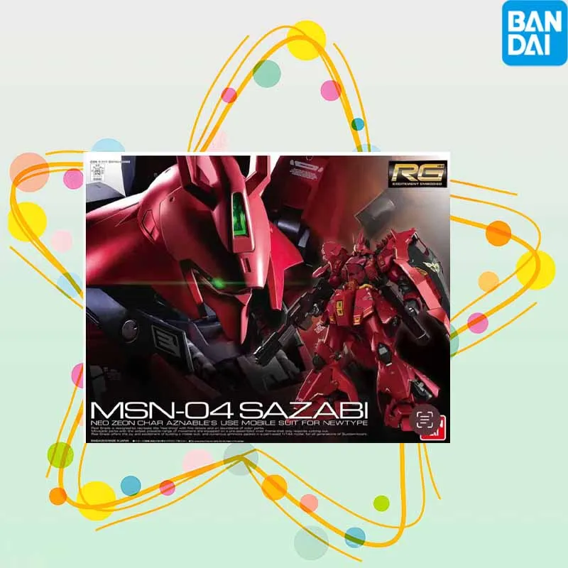High quality Bandai GUNDAM RG1/144 Series MSN 04 SAZABI Anime Action Figure Assembly Model Toys Collectible Model Ornaments
High quality Bandai GUNDAM RG1/144 Series MSN 04 SAZABI Anime Action Figure Assembly Model Toys Collectible Model Ornaments