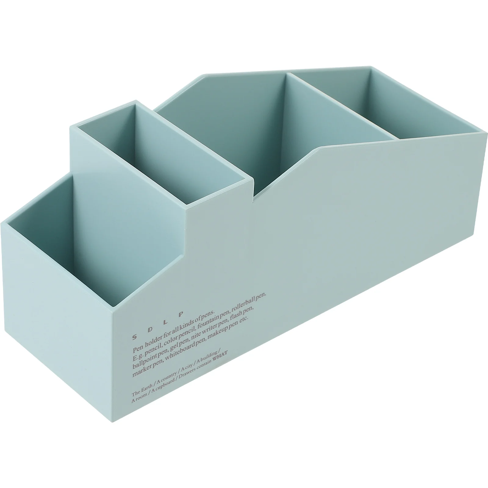 Multi Compartment Storage Box Blue Design Large Capacity Desk ganizer Bathroom Bedroom Office Use Table Container
Multi Compartment Storage Box Blue Design Large Capacity Desk ganizer Bathroom Bedroom Office Use Table Container