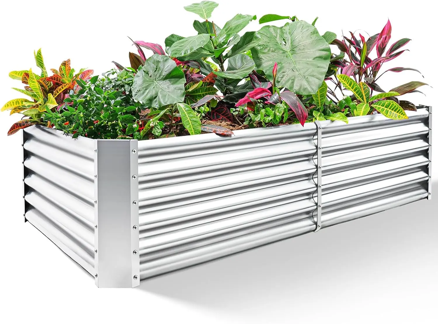 Land Guard Metal Raised Garden Bed for Gardening 6x3x1.5ft Galvanized Raised Garden Bed Planter Boxes Outdoor for Vegetables Fru
Land Guard Metal Raised Garden Bed for Gardening 6x3x1.5ft Galvanized Raised Garden Bed Planter Boxes Outdoor for Vegetables Fru