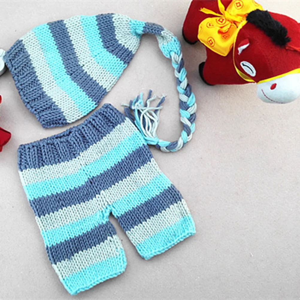Baby Photography Props Striped Knit Hat Pants Set Newborn 1 Month Baby Shower Costume Photo Shoot Outfit Newborn Costume
Baby Photography Props Striped Knit Hat Pants Set Newborn 1 Month Baby Shower Costume Photo Shoot Outfit Newborn Costume