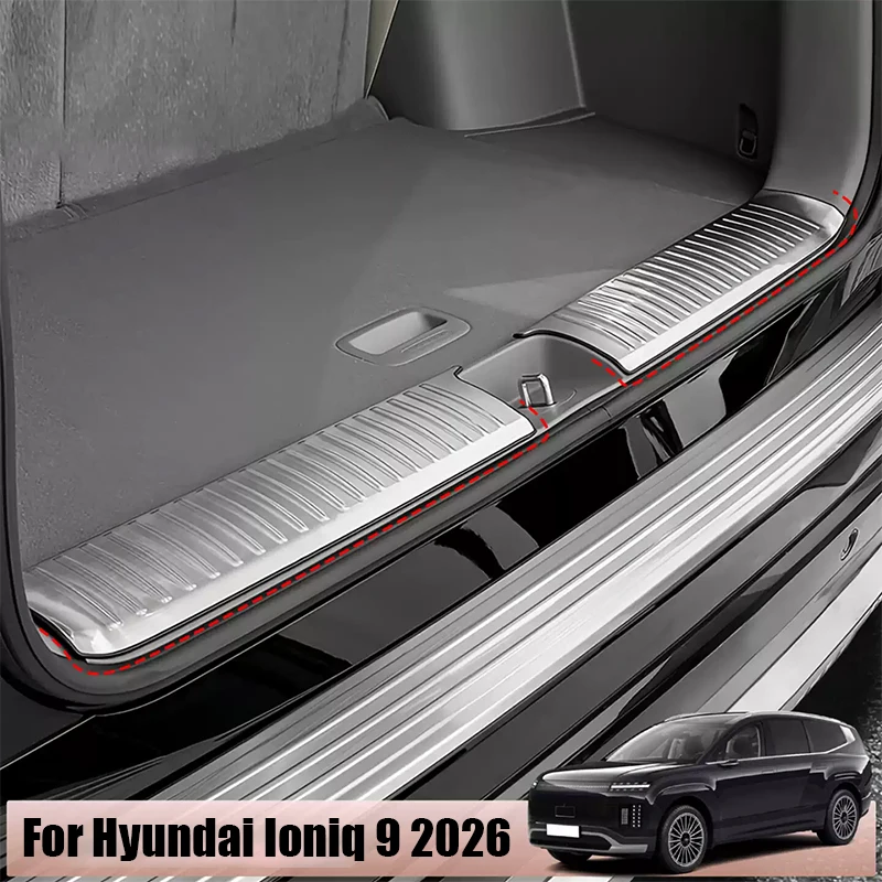 For Hyundai Ioniq 9 2026 Built in rear bumper trunk door sill protection frame and interior protection
For Hyundai Ioniq 9 2026 Built in rear bumper trunk door sill protection frame and interior protection
