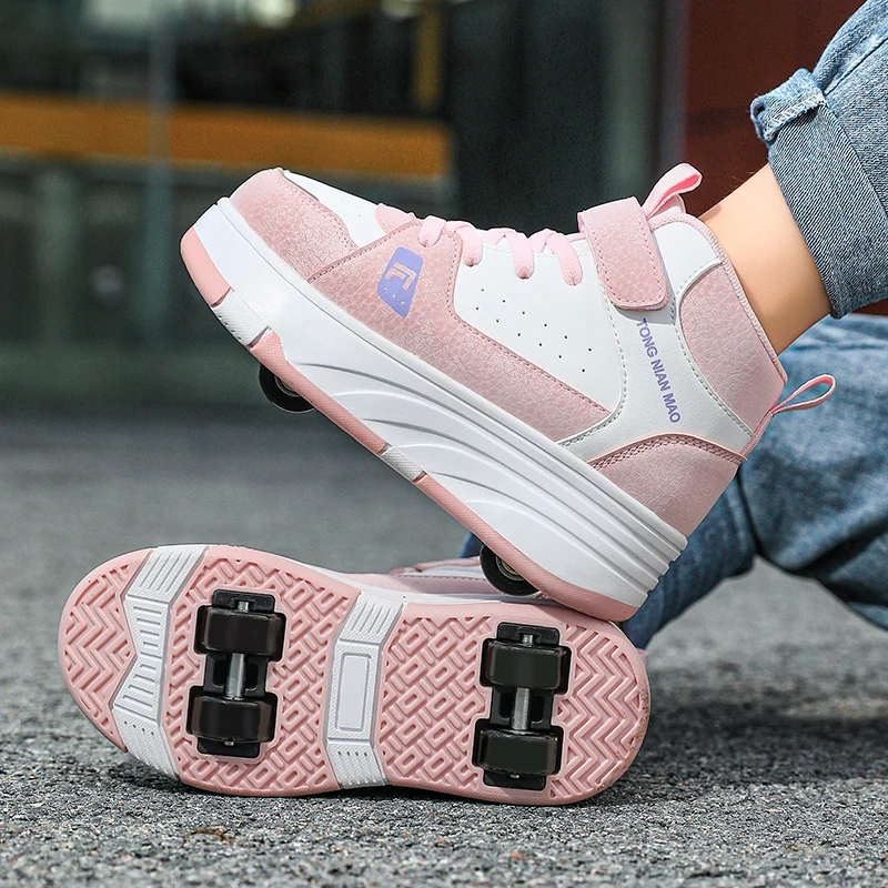 Boys Girls Walking Shoes Casual Outdoor Sports Slide and Shrink School Students Pulleys Shoes Sneakers Four Wheel Roller Shoes
Boys Girls Walking Shoes Casual Outdoor Sports Slide and Shrink School Students Pulleys Shoes Sneakers Four Wheel Roller Shoes