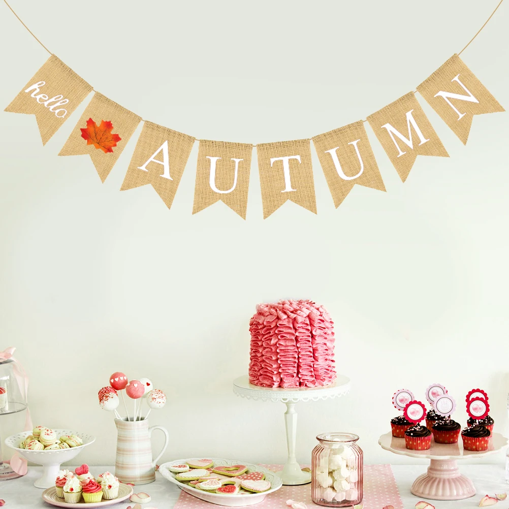 Maple Leaves Banner Linen Swallowtail Garland Fall Festival Flag Thanksgiving Party Decoration Bunting Event Home Decor
Maple Leaves Banner Linen Swallowtail Garland Fall Festival Flag Thanksgiving Party Decoration Bunting Event Home Decor