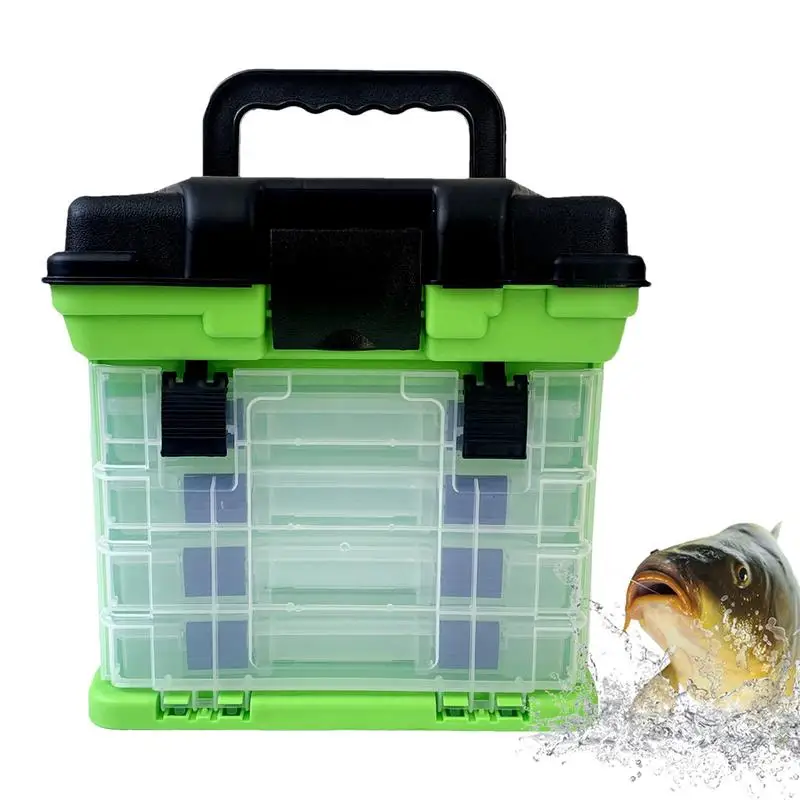 Tackle Box 4-Layer Fishing Tackle Accessory Box Fishing Lure Bait Hooks Storage Box Fishing Tackle Storage Portable Tackle
Tackle Box 4-Layer Fishing Tackle Accessory Box Fishing Lure Bait Hooks Storage Box Fishing Tackle Storage Portable Tackle