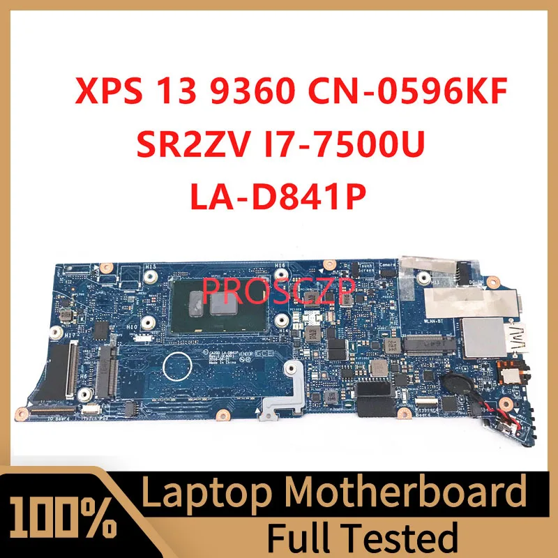 Материнская плата CN-0596KF 0596KF 596KF для DELL XPS 13 9360, материнская плата для ноутбука, системная плата с процессором SR2ZV i7-7500U 100%, полностью протестирована
Материнская плата CN-0596KF 0596KF 596KF для DELL XPS 13 9360, материнская плата для ноутбука, системная плата с процессором SR2ZV i7-7500U 100%, полностью протестирована