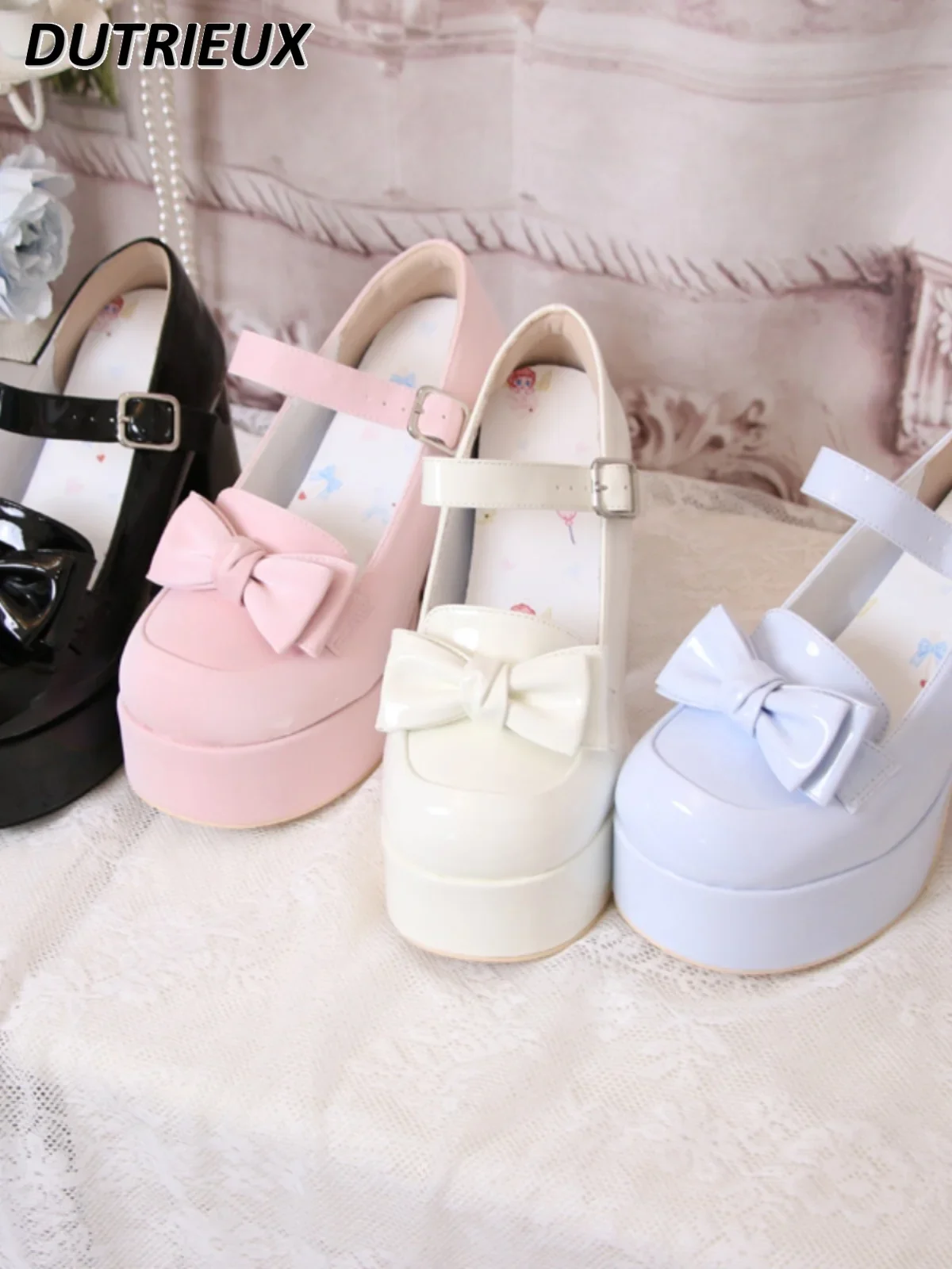 High Heel Platform Shoes Female Fashion Women's Shoes Lolita Style Round Toe Bowknot High Heels Sweet Cute Student Girl Pumps
High Heel Platform Shoes Female Fashion Women's Shoes Lolita Style Round Toe Bowknot High Heels Sweet Cute Student Girl Pumps