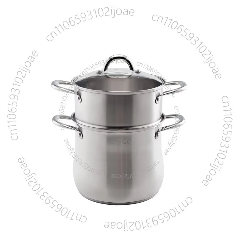 Modern double-layer steamer large-capacity drum-shaped stainless steel binaural soup pot gas induction cooker soup pot
Modern double-layer steamer large-capacity drum-shaped stainless steel binaural soup pot gas induction cooker soup pot