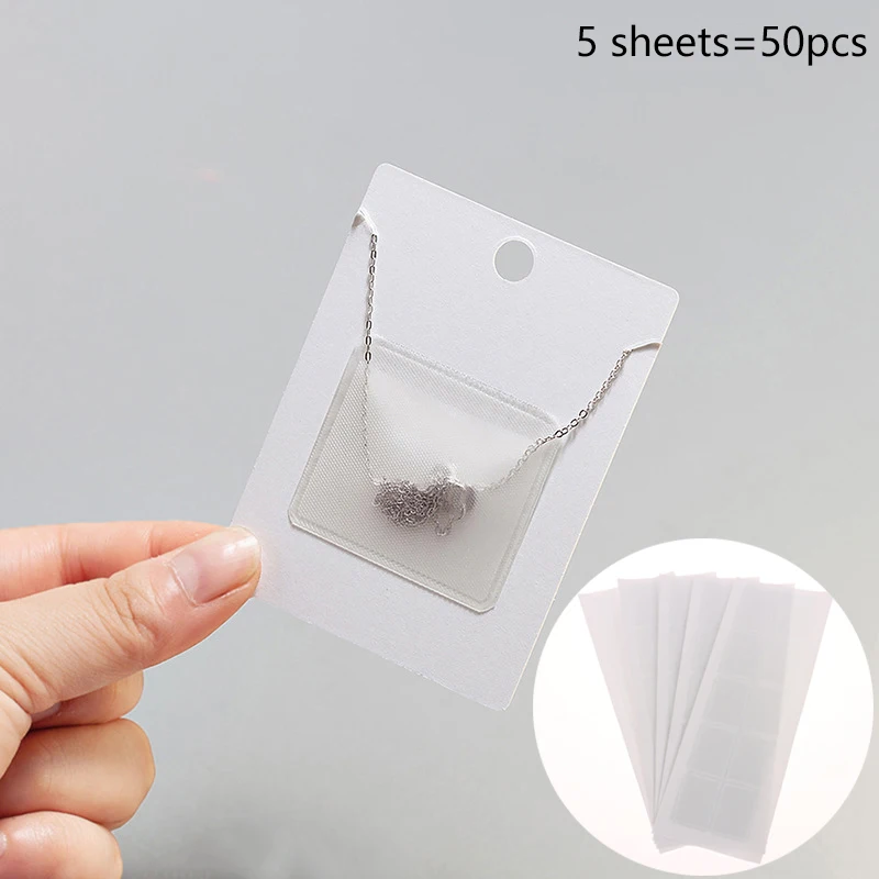 50Pcs Necklace Chain Adhesive Pouch Self-Adhesive Pockets For Necklace Display Cards Clear Jewelry Chain Bag Holder
50Pcs Necklace Chain Adhesive Pouch Self-Adhesive Pockets For Necklace Display Cards Clear Jewelry Chain Bag Holder