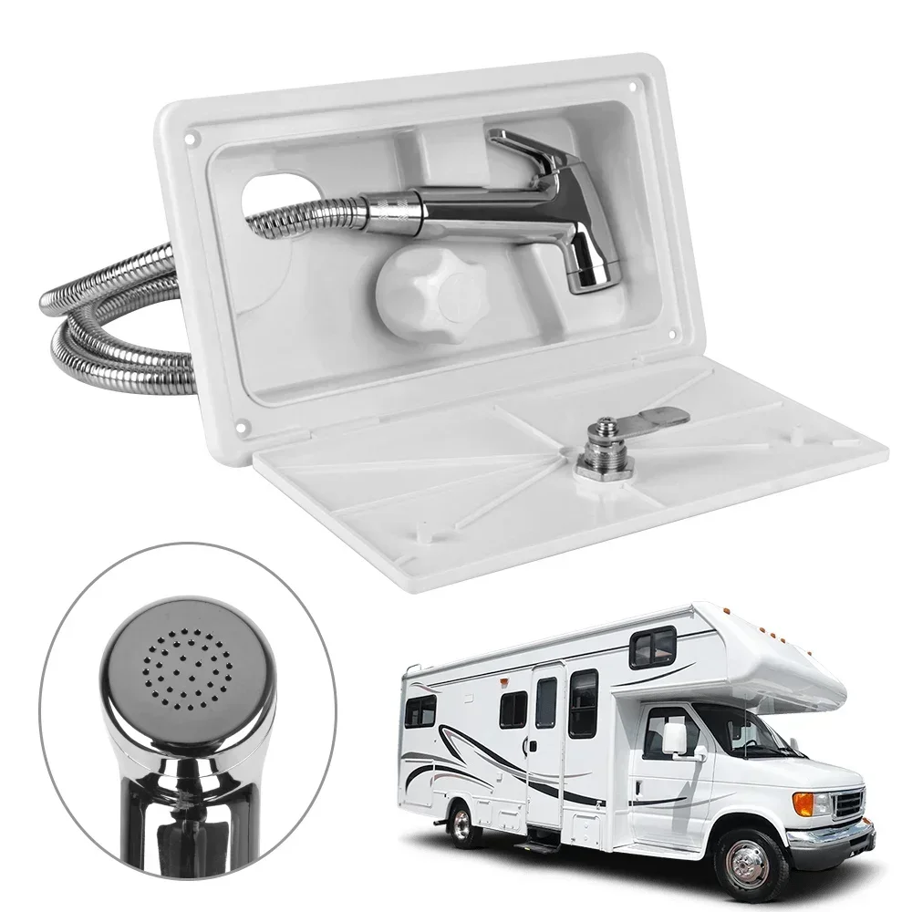 RV External Exterior Shower with Lock for Boat Marine Camper Motorhome Caravan RV Shower Box Kit Camper Accessories USEFUL
RV External Exterior Shower with Lock for Boat Marine Camper Motorhome Caravan RV Shower Box Kit Camper Accessories USEFUL