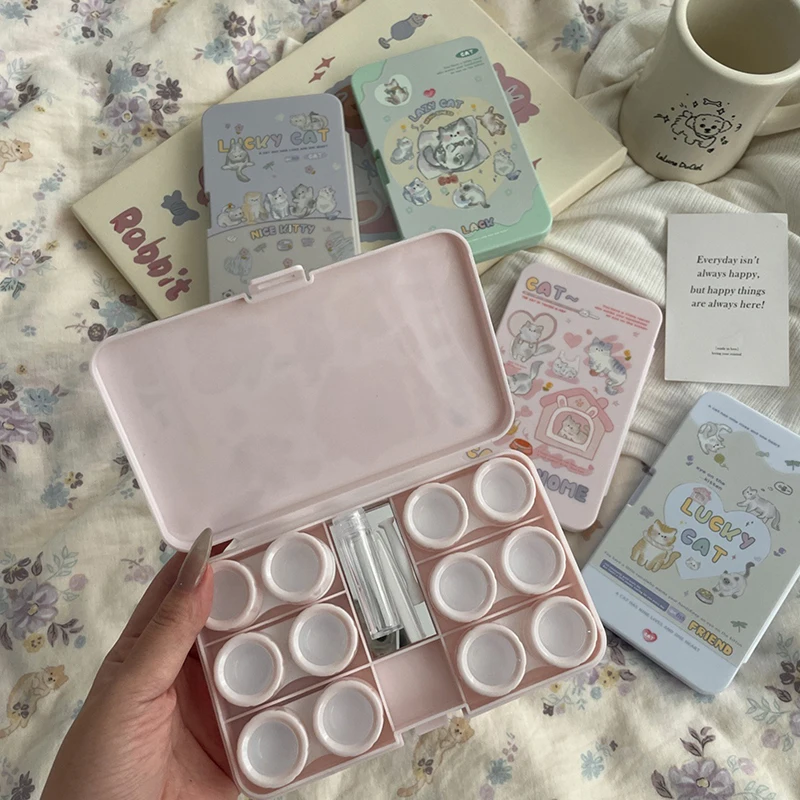6Pair Portable Cat Print Contact Lens Care Box Storage Case Beauty Pupil Container Travel Kit
6Pair Portable Cat Print Contact Lens Care Box Storage Case Beauty Pupil Container Travel Kit