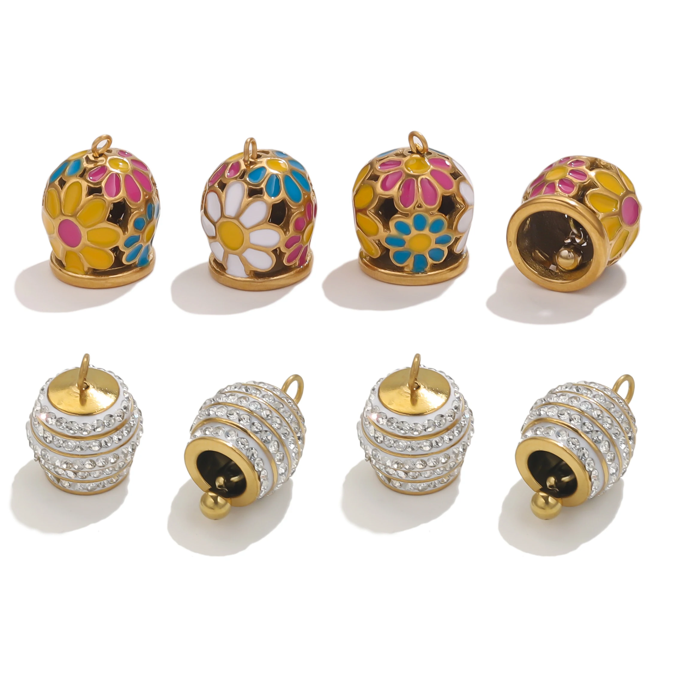 2 PCS Stainless Steel Gold Bell Pendant Is Used for DIY Necklace Bracelet Jewelry Making Material Needle and Thread Accessories
2 PCS Stainless Steel Gold Bell Pendant Is Used for DIY Necklace Bracelet Jewelry Making Material Needle and Thread Accessories