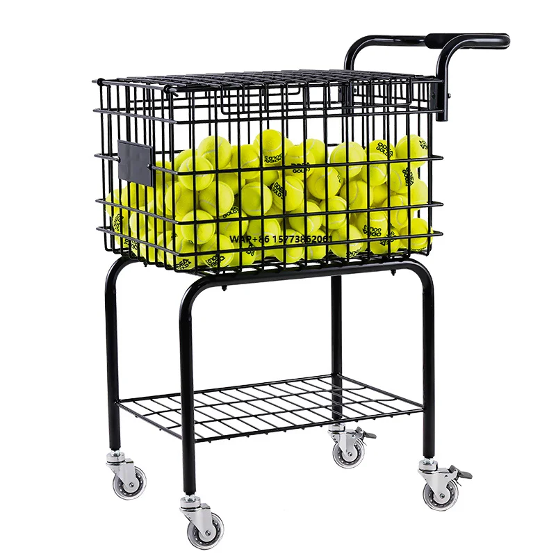 Easy Pickup & Storage Tennis Ball Hopper Basket with Handle and Wheels for Tennis Coaches and Club Training
Easy Pickup & Storage Tennis Ball Hopper Basket with Handle and Wheels for Tennis Coaches and Club Training