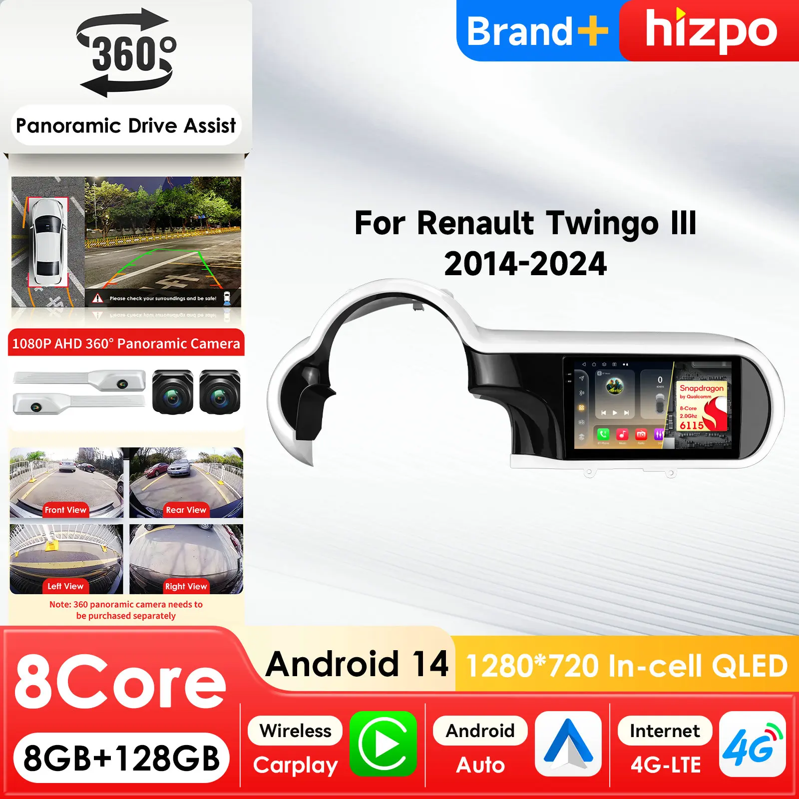 9-дюймовая автомагнитола 7862 AI Systems с CarPlay и Android Auto для Renault Twingo III 2014-2024, GPS-мультимедийный плеер, стерео-головное устройство, 4G, Wi-Fi
9-дюймовая автомагнитола 7862 AI Systems с CarPlay и Android Auto для Renault Twingo III 2014-2024, GPS-мультимедийный плеер, стерео-головное устройство, 4G, Wi-Fi