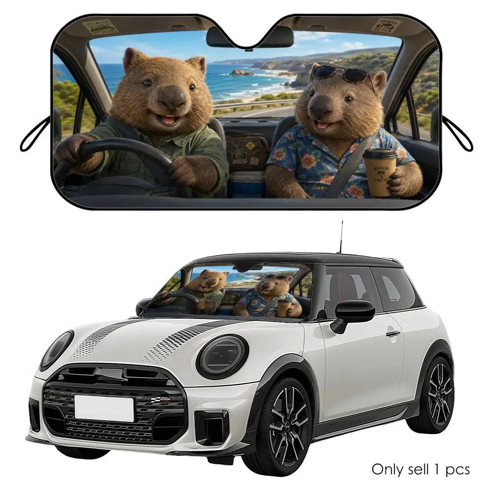 Wombat Driving Travel Sun Visor Reusable Aluminum Foil Car Windshield Sun Visor UV Heat Insulation Cover Shade
Wombat Driving Travel Sun Visor Reusable Aluminum Foil Car Windshield Sun Visor UV Heat Insulation Cover Shade