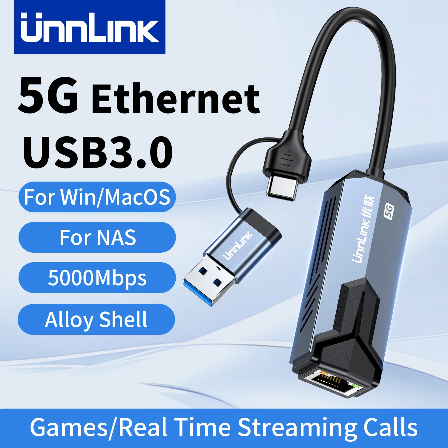 Ethernet-адаптер Unnlink 5G, 5000 Мбит/с, сетевая карта USB 3.1 и Type-C — Rj45 для Windows 10/11 MacOS, редактирование потокового вызова в реальном времени
Ethernet-адаптер Unnlink 5G, 5000 Мбит/с, сетевая карта USB 3.1 и Type-C — Rj45 для Windows 10/11 MacOS, редактирование потокового вызова в реальном времени