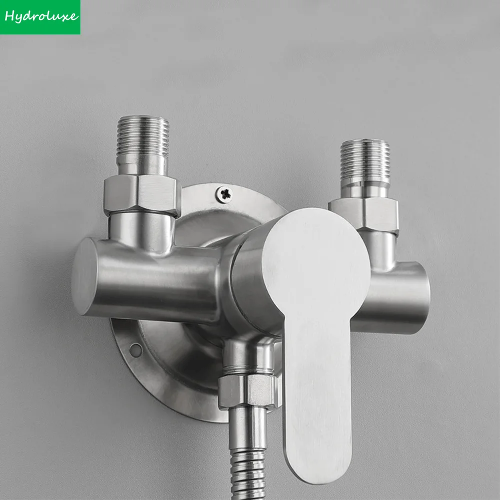 Stainless Steel Shower Faucet Hot and Cold Water Mixer G1/2 Inch Wall Mounted Metal Handle Shower Faucet Water Valve Faucet Taps
Stainless Steel Shower Faucet Hot and Cold Water Mixer G1/2 Inch Wall Mounted Metal Handle Shower Faucet Water Valve Faucet Taps