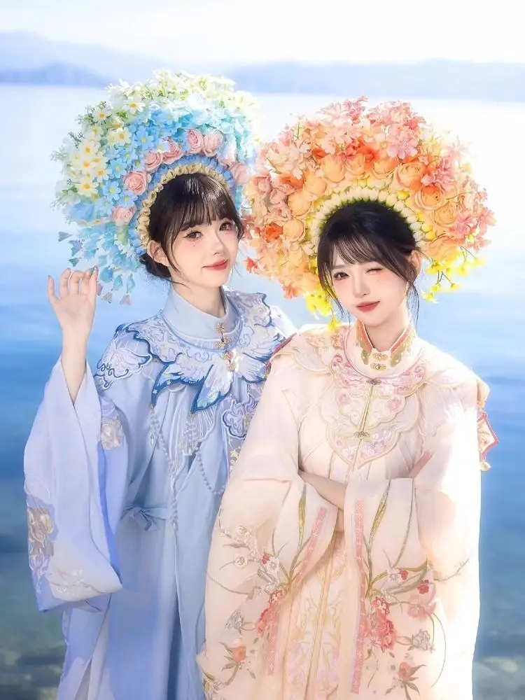 Quanzhou Zanhua Clothing Xunpu Women's Clothing Headwear Hanfu Horse Face Skirt Ming Dynasty Standing Neck Double breasted Long
Quanzhou Zanhua Clothing Xunpu Women's Clothing Headwear Hanfu Horse Face Skirt Ming Dynasty Standing Neck Double breasted Long